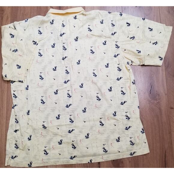 Wedge Men's Golf Active 100% Cotton Short Sleeve 3 Button Up Polo Shirt Size XXL - Picture 4 of 8